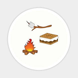 S'more Set Stickers Magnet